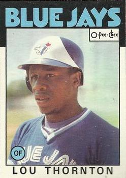 1986 O-Pee-Chee Baseball Cards 018      Lou Thornton